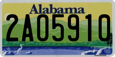 AL license plate 2AO5910