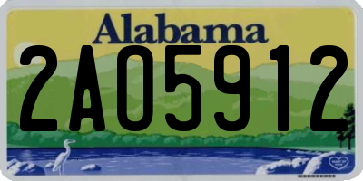AL license plate 2AO5912