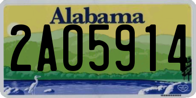 AL license plate 2AO5914