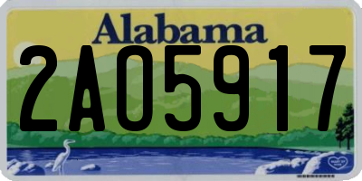AL license plate 2AO5917