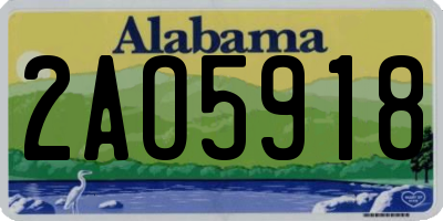 AL license plate 2AO5918