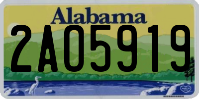 AL license plate 2AO5919