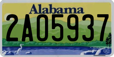 AL license plate 2AO5937