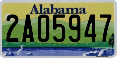 AL license plate 2AO5947