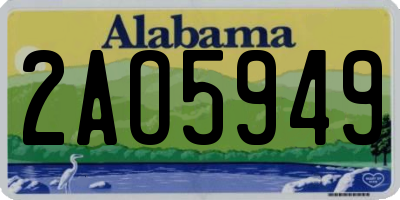AL license plate 2AO5949