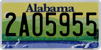 AL license plate 2AO5955