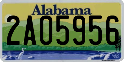 AL license plate 2AO5956