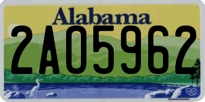 AL license plate 2AO5962