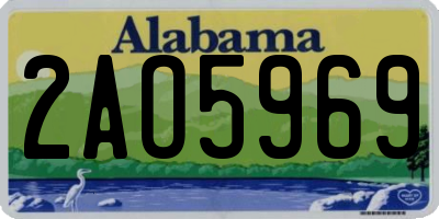 AL license plate 2AO5969