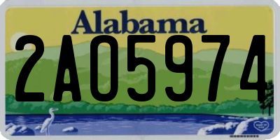 AL license plate 2AO5974