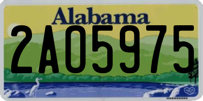 AL license plate 2AO5975