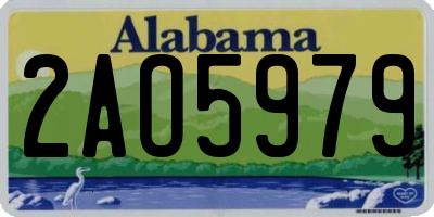 AL license plate 2AO5979