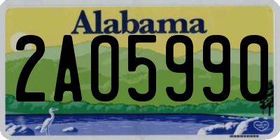 AL license plate 2AO5990