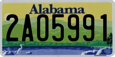 AL license plate 2AO5991