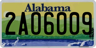 AL license plate 2AO6009