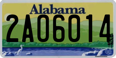 AL license plate 2AO6014