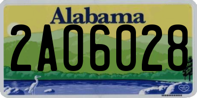 AL license plate 2AO6028