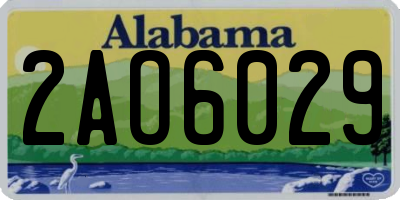 AL license plate 2AO6029