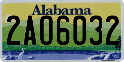 AL license plate 2AO6032