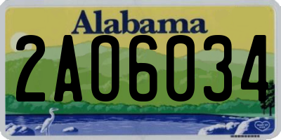 AL license plate 2AO6034