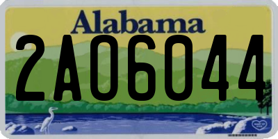 AL license plate 2AO6044