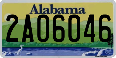 AL license plate 2AO6046