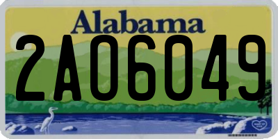 AL license plate 2AO6049