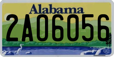 AL license plate 2AO6056