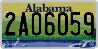 AL license plate 2AO6059