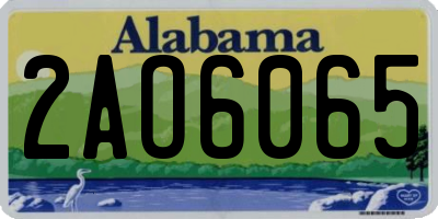 AL license plate 2AO6065