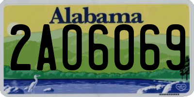 AL license plate 2AO6069