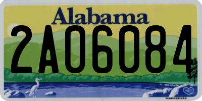 AL license plate 2AO6084
