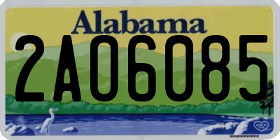 AL license plate 2AO6085