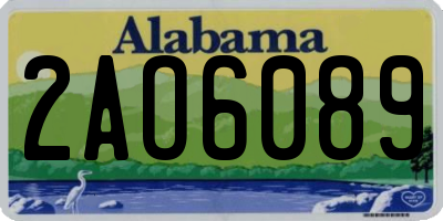 AL license plate 2AO6089