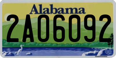 AL license plate 2AO6092