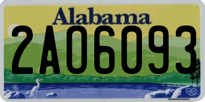 AL license plate 2AO6093