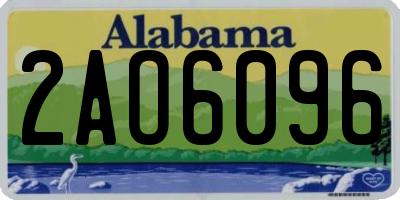 AL license plate 2AO6096