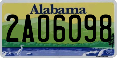 AL license plate 2AO6098