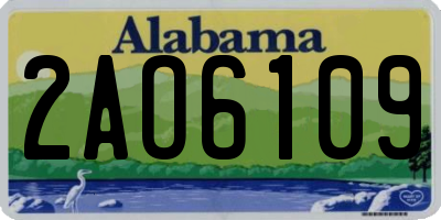 AL license plate 2AO6109