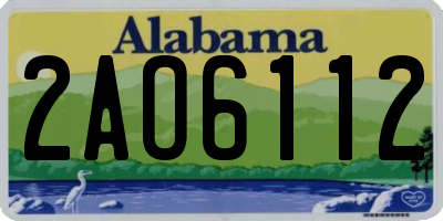 AL license plate 2AO6112