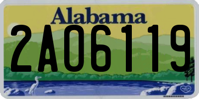 AL license plate 2AO6119