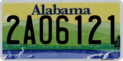 AL license plate 2AO6121