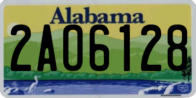 AL license plate 2AO6128