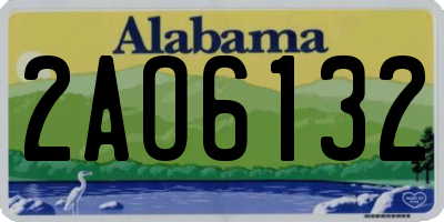 AL license plate 2AO6132