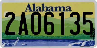 AL license plate 2AO6135