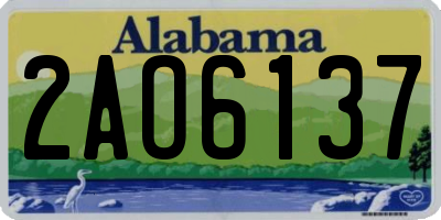 AL license plate 2AO6137