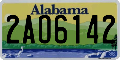 AL license plate 2AO6142