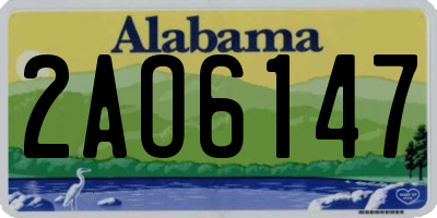 AL license plate 2AO6147