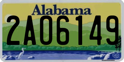 AL license plate 2AO6149
