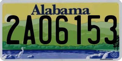AL license plate 2AO6153